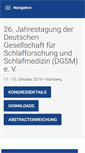 Mobile Screenshot of dgsm-kongress.de