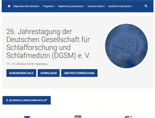Tablet Screenshot of dgsm-kongress.de